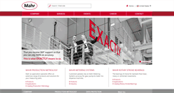Desktop Screenshot of mahr.com