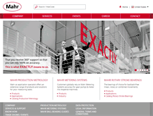 Tablet Screenshot of mahr.com